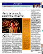 "Augmentar la mem�ria incrementa la intel�lig�ncia"